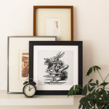 ヴィンテージのアリス、ワンダーランド白うさぎヘラルド