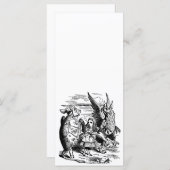 ヴィンテージのアリス、ワンダーランド、グリフォン、にせウミガメ (正面/裏面)