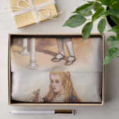 ヴィンテージのアリスWonderland Drink Me Decompage 薄葉紙 (ギフト)