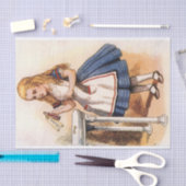 ヴィンテージのアリスWonderland Drink Me Decompage 薄葉紙 (クラフト)