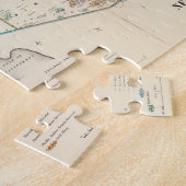 ヴィンテージのアリゾナ州とニューメキシコの地図（1866年） ジグソーパズル (側面)