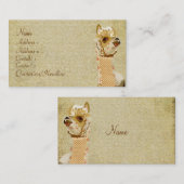 ヴィンテージのアルパカの金ゴールドの名刺 名刺 (正面/裏面)