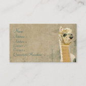 ヴィンテージのアルパカの青い名刺 名刺 (正面)