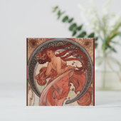 ヴィンテージのアルフォンス島のミュシャのダンスの招待状 招待状 (スタンド正面)