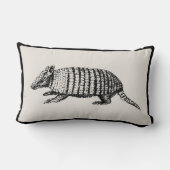 ヴィンテージのアルマジロの枕-あなたの色を選んで下さい ランバークッション (裏面)