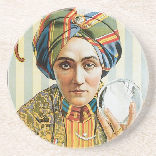 ヴィンテージのアレキサンダーの手品師ポスター1915年 コースター (正面)