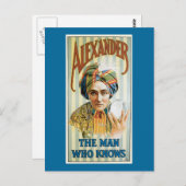 ヴィンテージのアレキサンダーの手品師ポスター1915年 ポストカード (正面/裏面)