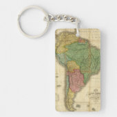 ヴィンテージのアンソニーFinley著1826年の南アメリカの地図 キーホルダー (正面)