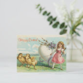 ヴィンテージのアンティークイースター シーズンポストカード (スタンド正面)