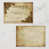 ヴィンテージのアンティーク 名刺 (正面/裏面)