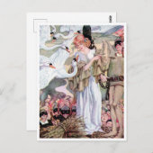 ヴィンテージのアン・アンダーソンによるスワン・プリンセス ポストカード (正面/裏面)