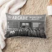 ヴィンテージのアーケードのボーリング場およびパトロン ランバークッション (ブランケット)