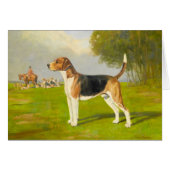 ヴィンテージのアートワーク-ハリアー犬、 (正面横)