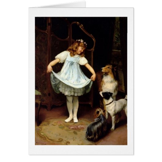 ヴィンテージのアートワーク-犬の聴衆、 (正面)