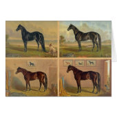 ヴィンテージのアートワーク- 4人の競馬のチャンピオン、 (正面横)