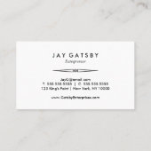 ヴィンテージのアールデコかアールヌーボーの名刺 名刺 (裏面)