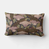 ヴィンテージのアールデコのこうもりおよび花 ランバークッション (裏面)