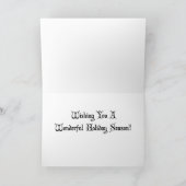 ヴィンテージのアールデコのクリスマスカード シーズンカード (内部)