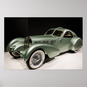 ヴィンテージのアールデコのスタイルの1935年のAérolitheの概念車 ポスター
