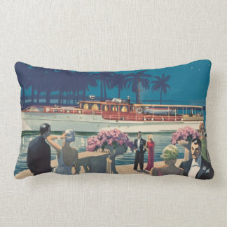 ヴィンテージのアールデコのヨットのボートのカクテルパーティーのファッション ランバークッション