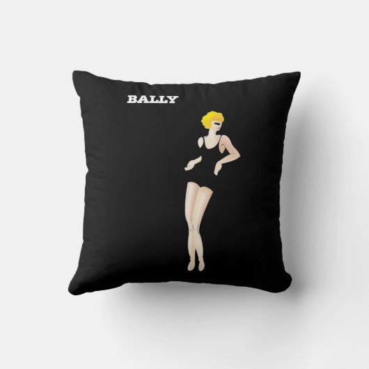 ヴィンテージのアールデコのBernard Villemotのひどい靴 クッション (裏面)