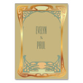 ヴィンテージのアールデコのGatsbyの刺激を受けたな数 テーブルナンバー (裏面)