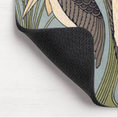 ヴィンテージのアールヌーボーのこうのとり マウスパッド (コーナー)