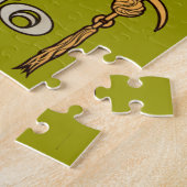 ヴィンテージのアールヌーボーの劇場のカジノの女性のデザイン ジグソーパズル (側面)