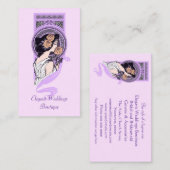 ヴィンテージのアールヌーボーの花嫁のブティックの名刺 名刺 (正面/裏面)