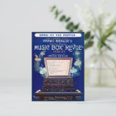 ヴィンテージのアーヴィング・バーリンのオルゴールの検討1922年 ポストカード (スタンド正面)