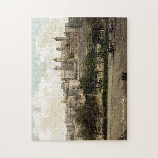 ヴィンテージのイギリスのジグソーパズル、ロンドン塔 ジグソーパズル (縦)