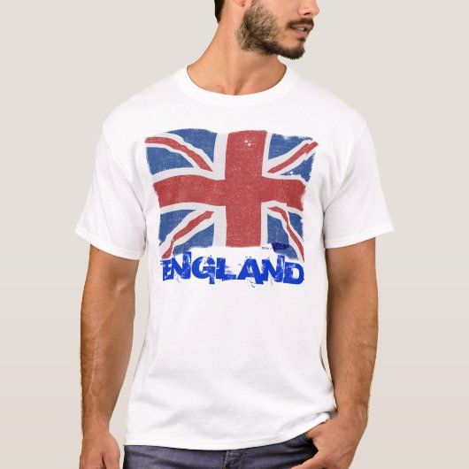 ヴィンテージのイギリスの旗 Tシャツ (正面)