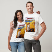 ヴィンテージのイギリスSwanageの海岸広告 Tシャツ (ユニセックス)