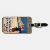 ヴィンテージのイタリアンなアルプスのカスタムな荷物のラベル ラゲッジタグ (正面横)