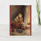 ヴィンテージのイタリアンなクリスマスの挨拶状 シーズンカード (正面)