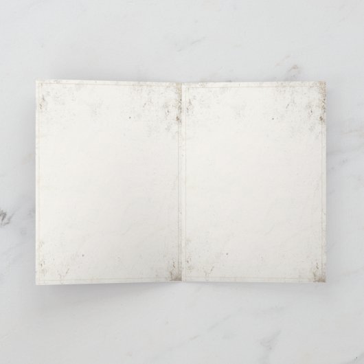 ヴィンテージのイタリアンなファッションのプリントが付いている挨拶状 カード (内部)