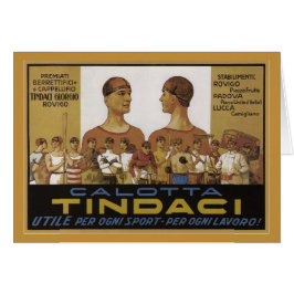 ヴィンテージのイタリアンな帽子の広告