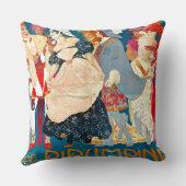 ヴィンテージのイタリアンな広告1907年 クッション (裏面)