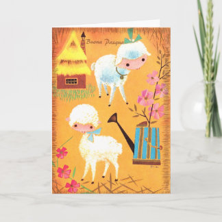 ヴィンテージのイタリア人のイースターカード5 シーズンカード