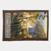 ヴィンテージのイタリア人のリビエラ手タオル キッチンタオル (横)