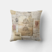 ヴィンテージのイタリア人のローマのカテドラルの枕 クッション (裏面)