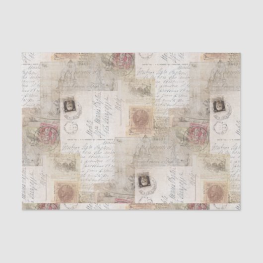 ヴィンテージのイタリア人のローマのティッシュペーパー 薄葉紙 (正面)