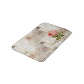 ヴィンテージのイタリア人のローマのピンクのバラのバス・マット バスマット (アングル)