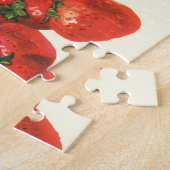 ヴィンテージのイチゴのバスケット、食品、果物、ベリー ジグソーパズル (側面)