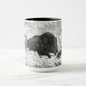 ヴィンテージのイノシシの狩り マグカップ (中央)