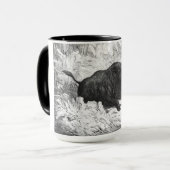 ヴィンテージのイノシシの狩り マグカップ (正面左)