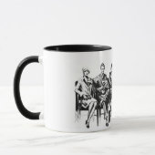 ヴィンテージのイメージのスケッチの上品なマグ マグカップ (左)