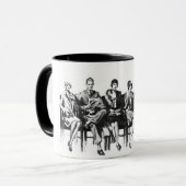 ヴィンテージのイメージのスケッチの上品なマグ マグカップ (正面左)