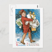 ヴィンテージのイメージの挨拶の郵便はがき ポストカード (正面/裏面)