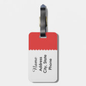 ヴィンテージのイメージの荷物のラベル ラゲッジタグ (裏面縦)